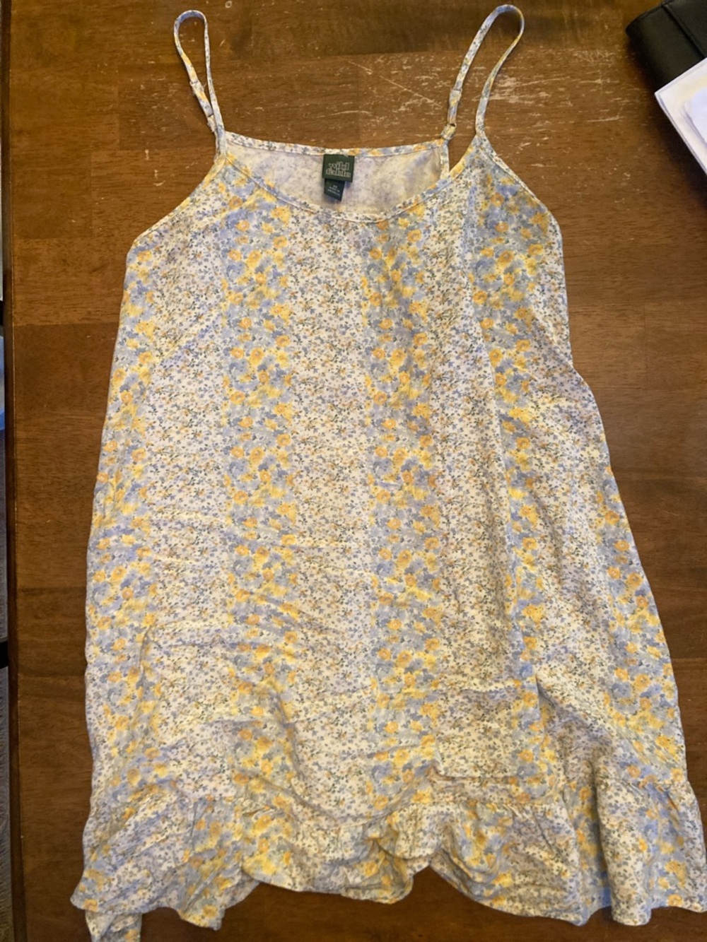 Wild Fable Yellow & Lavender Floral Slip Dress